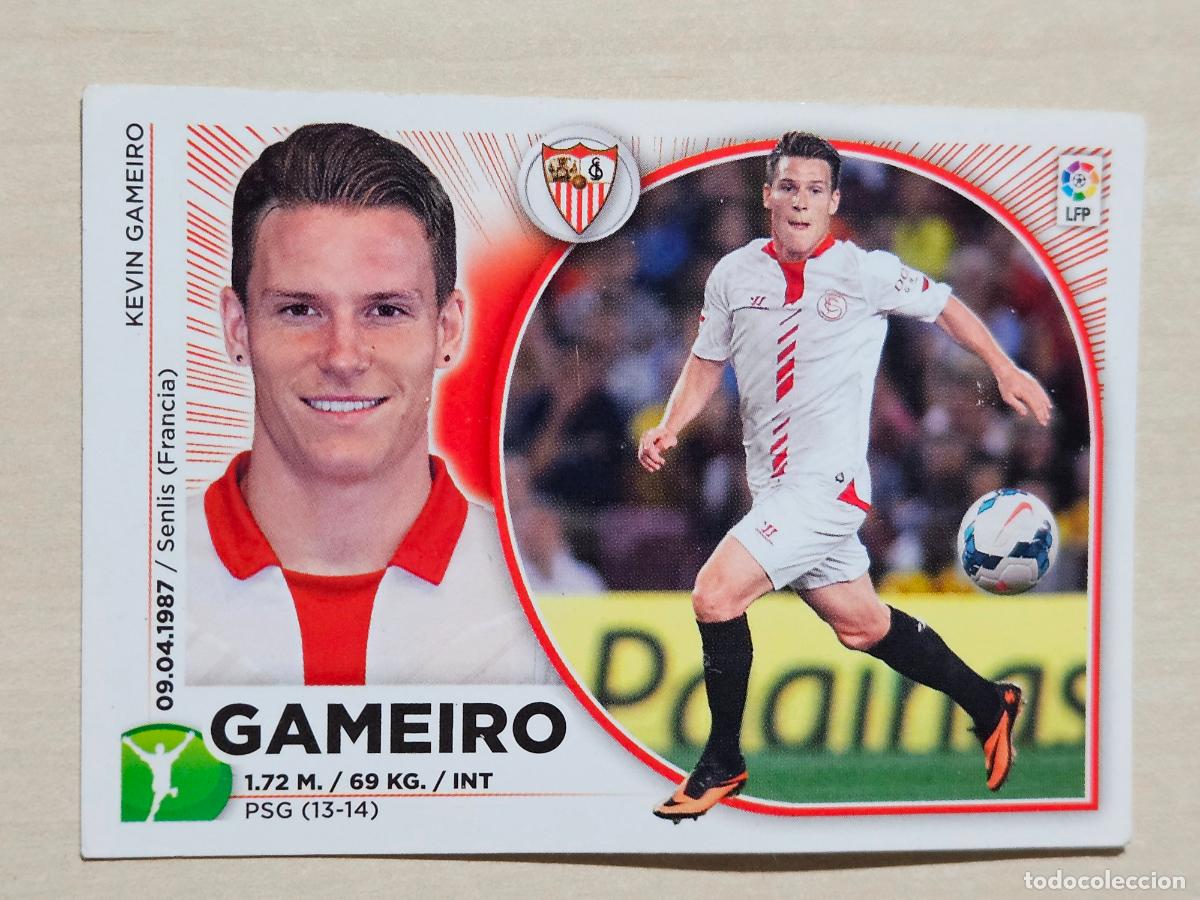 Cromos de F&uacute;tbol: N&ordm; 17 GAMEIRO - ESTE 2014 2015 - 14 15 - CROMO SIN PEGAR - SEVILLA