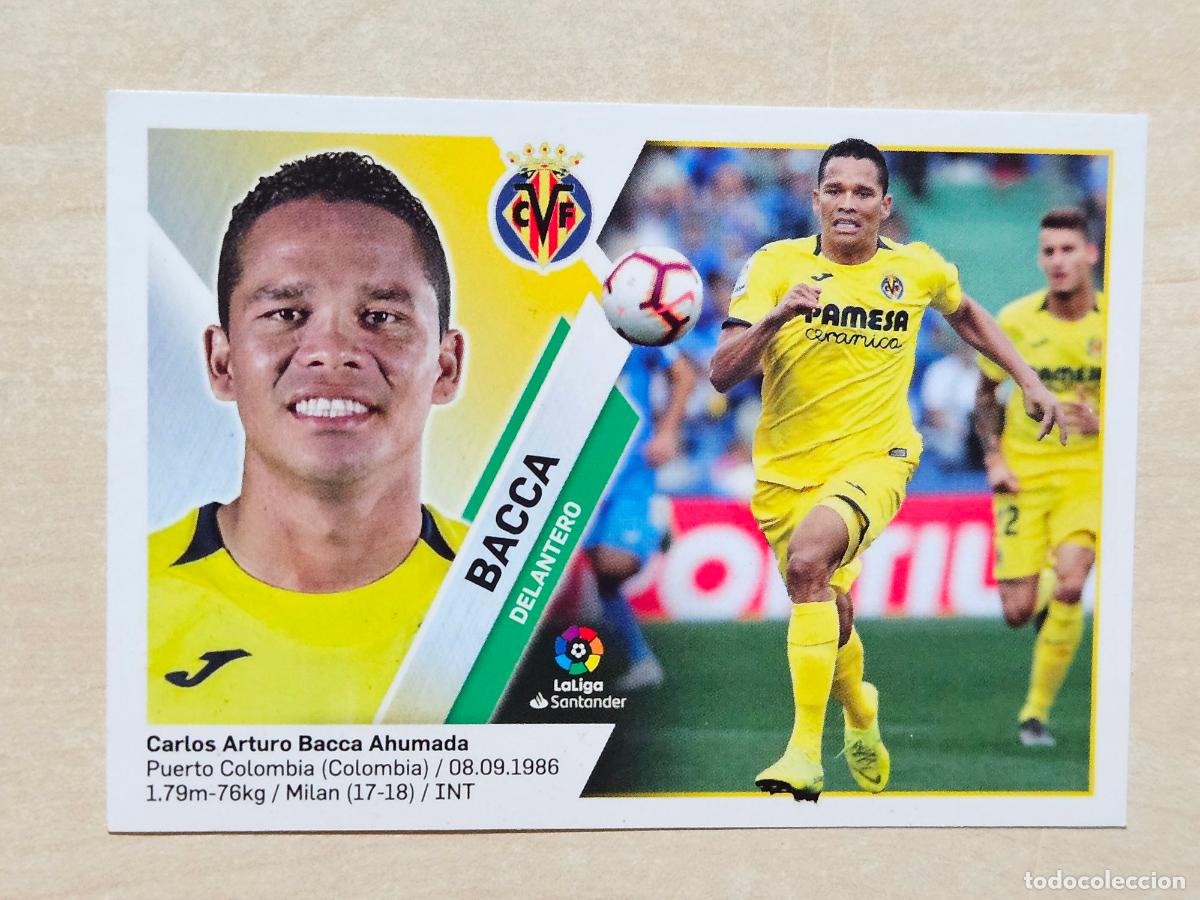 Cromos de F&uacute;tbol: CROMO N&ordm; 15 BACCA - ESTE 2019 20 - 19 20 - CROMO SIN PEGAR - VILLARREAL