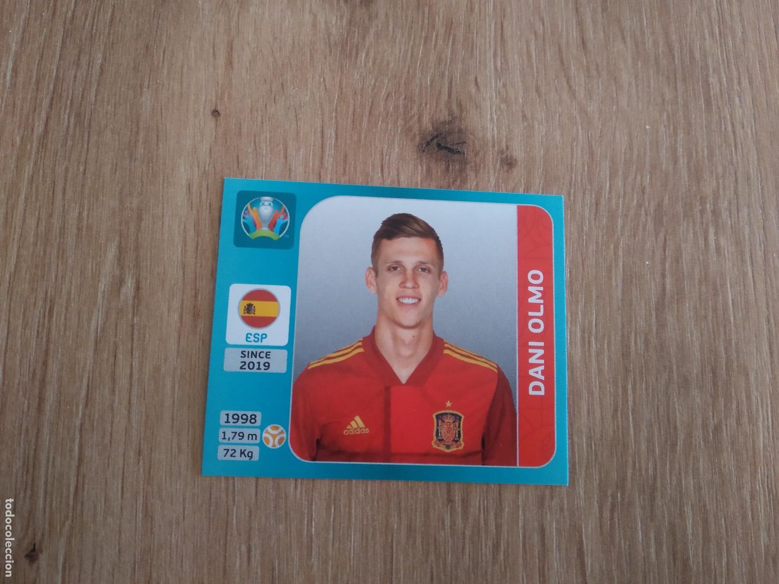 Cromos de F&uacute;tbol: 503 DANI OLMO ESPA&Ntilde;A CROMO PANINI EURO 2020 EUROCOPA FUTBOL TOURNAMENT VERSI&Oacute;N AZUL