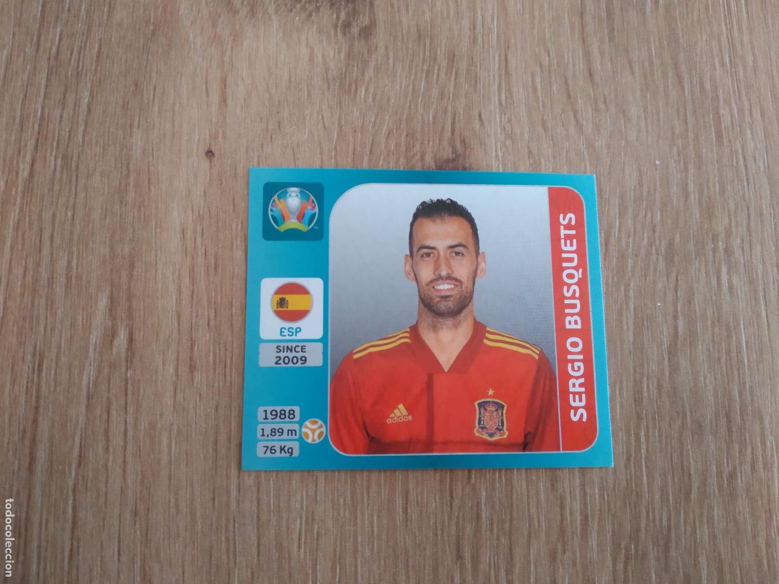 Cromos de F&uacute;tbol: 507 BUSQUETS ESPA&Ntilde;A CROMO PANINI EURO 2020 EUROCOPA FUTBOL TOURNAMENT VERSI&Oacute;N AZUL
