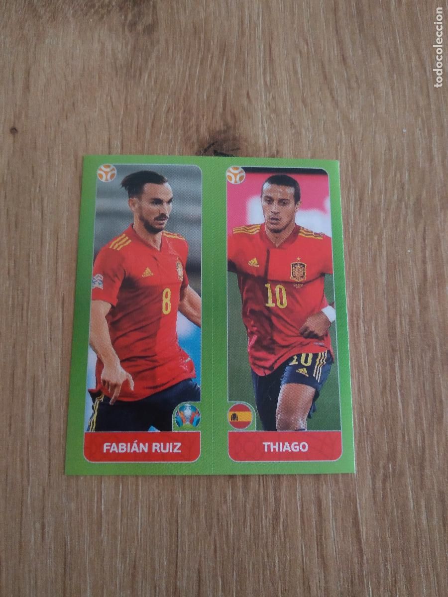 Cromos de F&uacute;tbol: 517 FABIAN RUIZ THIAGO ESPA&Ntilde;A CROMO PANINI EURO 2020 EUROCOPA FUTBOL TOURNAMENT VERSI&Oacute;N AZUL