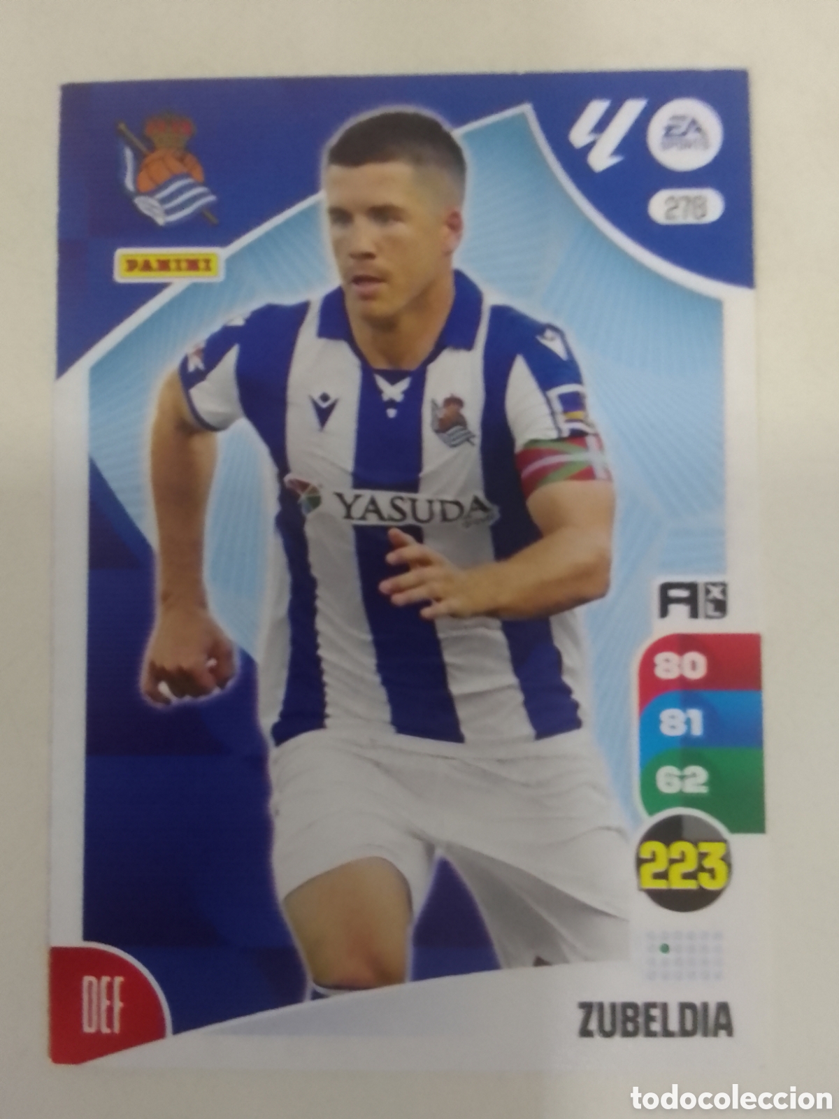 Cromos de F&uacute;tbol: Adrenalyn XL 2024-25 n&deg; 276 Zubeldia &bull; Real Sociedad.