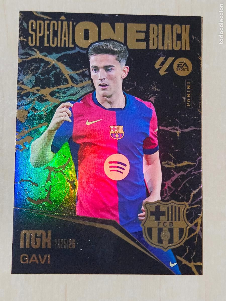 Cromos de F&uacute;tbol: CROMO GAVI - MEGACRACKS 2025 26 - SPECIAL ONE BLACK