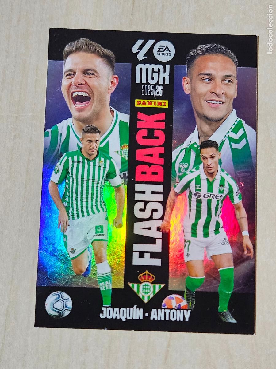 Football Stickers: CROMO N&ordm; 518 JOAQUIN Y ANTONY - MEGACRACKS 2025 26 - FLASHBACK
