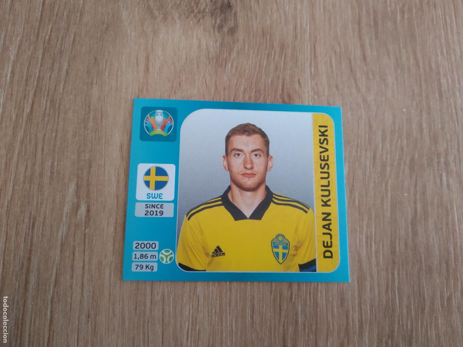 Football Stickers: 545 KULUSEVSKI suecia CROMO PANINI EURO 2020 EUROCOPA FUTBOL TOURNAMENT VERSI&Oacute;N AZUL
