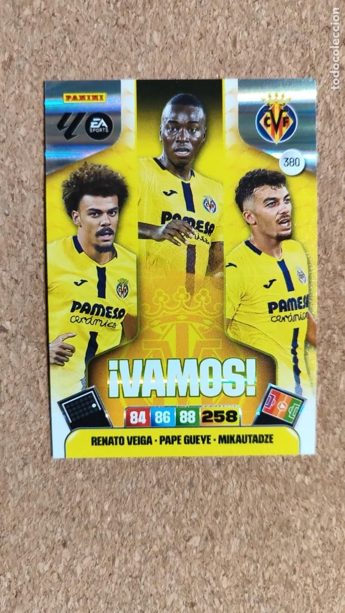 Football Stickers: ADRENALYN XL LA LIGA 2025/26 CARD VAMOS VILLARREAL # 380 PANINI