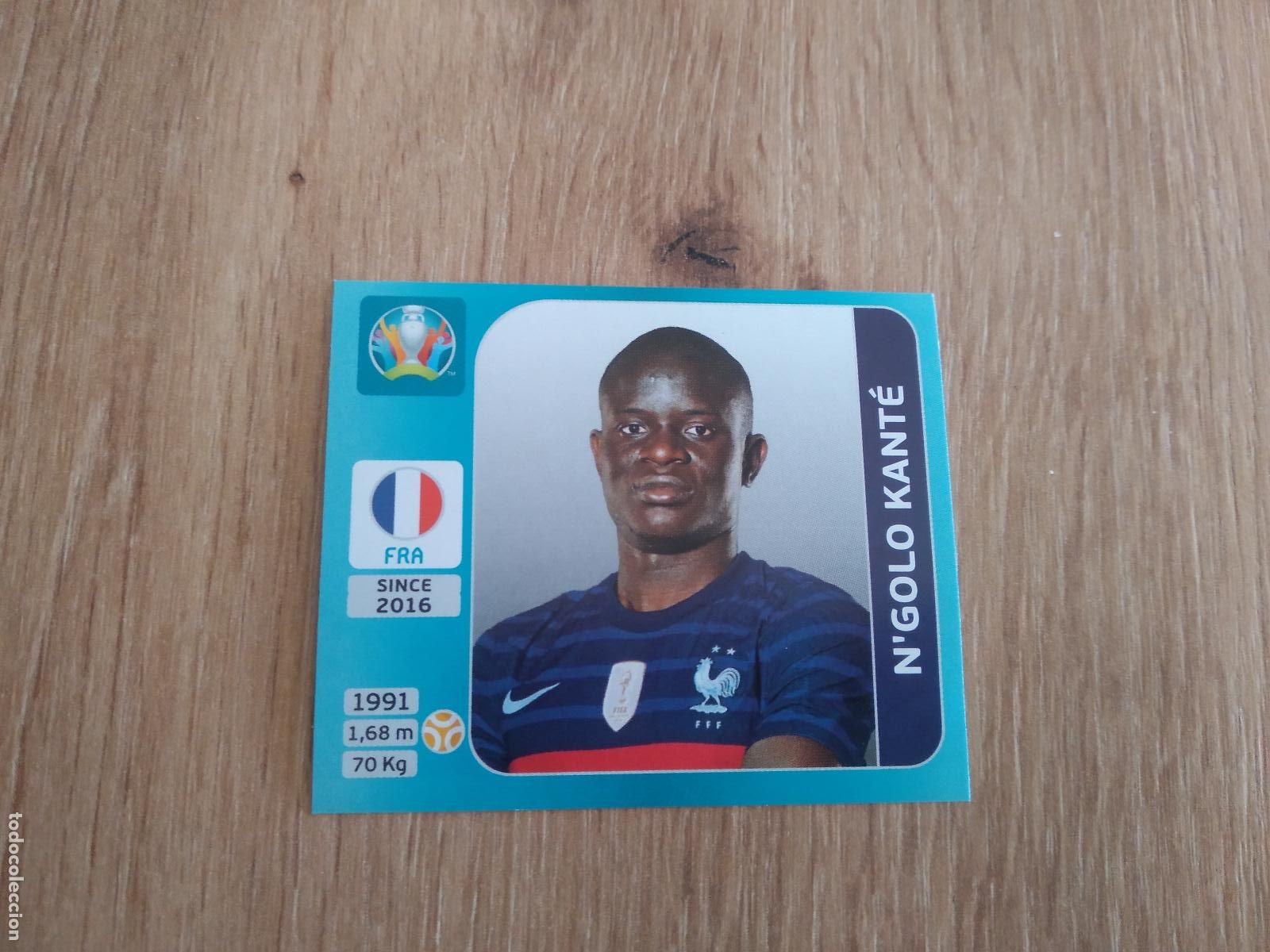 Cromos de F&uacute;tbol: 558 KANT&Eacute; FRANCIA CROMO PANINI EURO 2020 EUROCOPA FUTBOL TOURNAMENT VERSI&Oacute;N AZUL