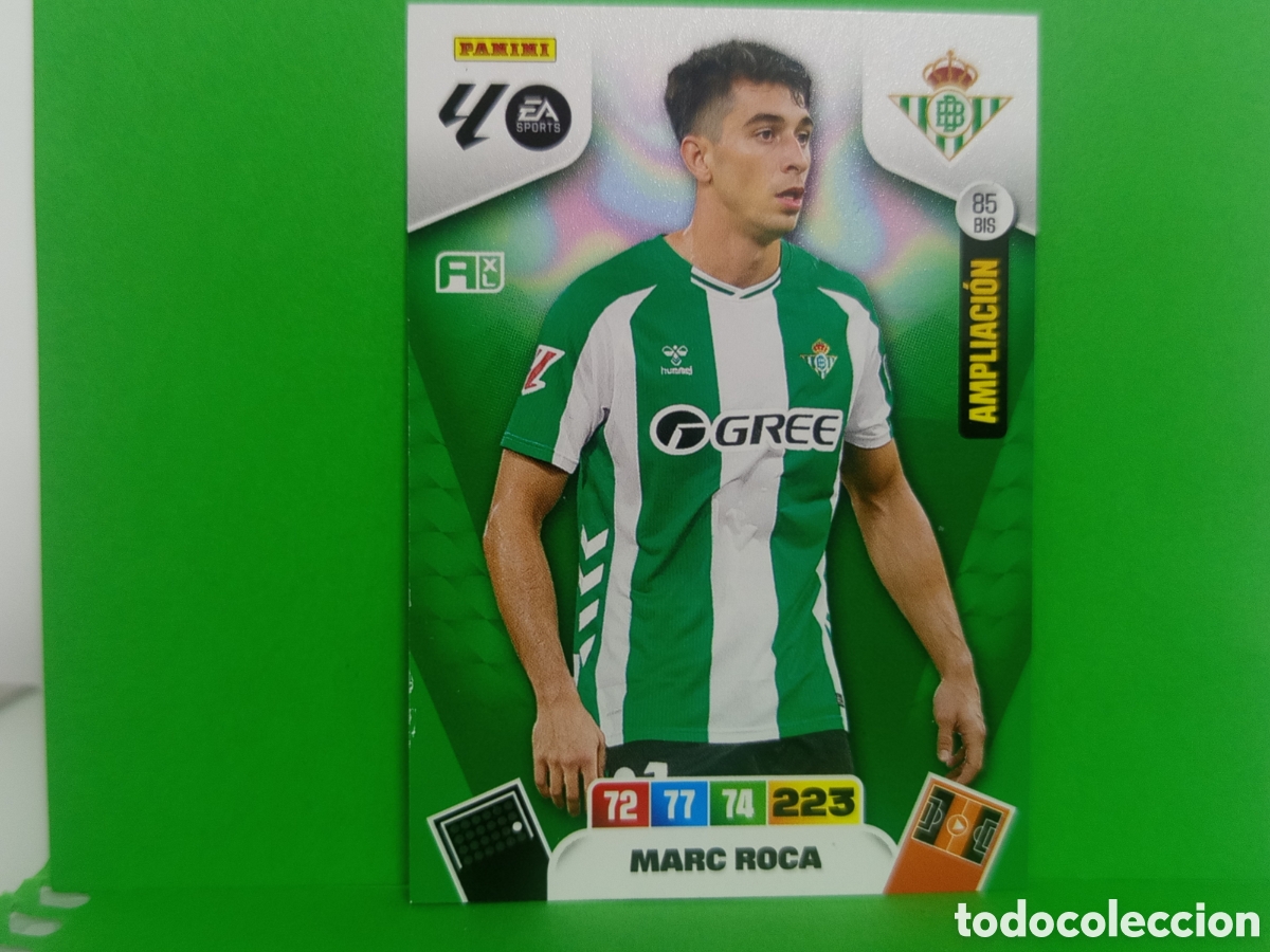 Cromos de F&uacute;tbol: ❇️ CROMO ⚽ MARC ROCA BETIS 85 BIS AMPLIACI&Oacute;N 2025 2026 25 26 ACTUALIZACI&Oacute;N DRENALYN XL ❇️