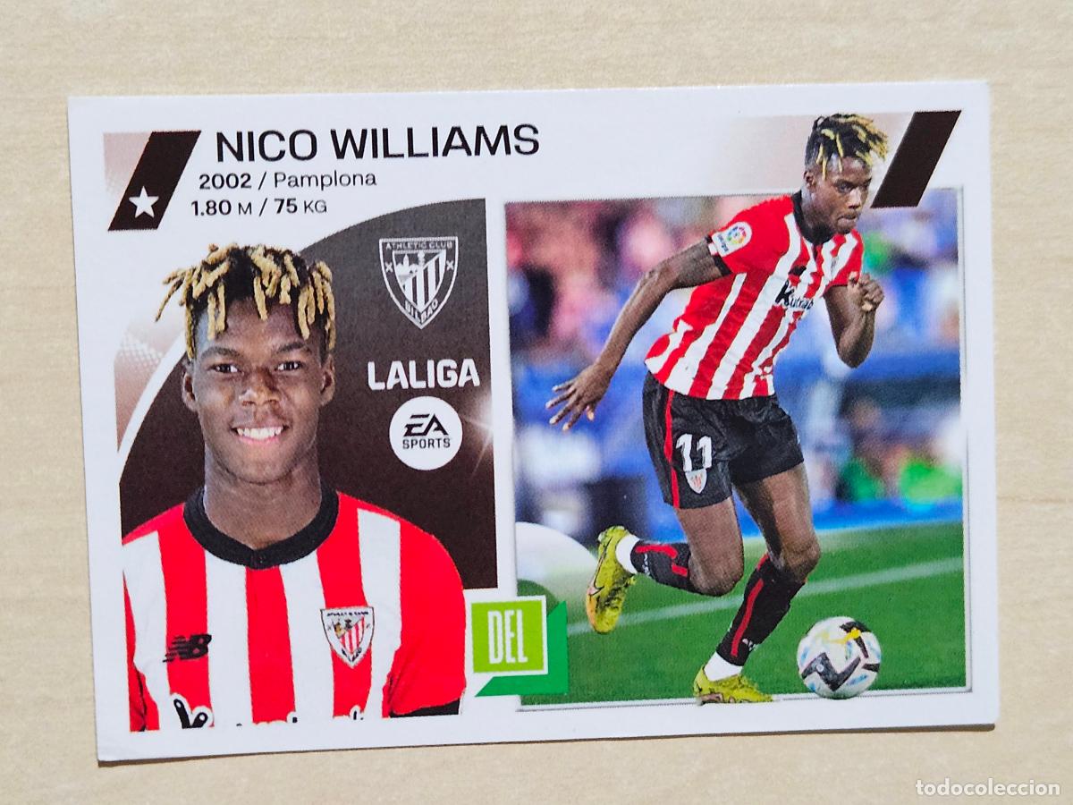 Cromos de F&uacute;tbol: 17 NICO WILLIAMS - CROMO - ESTE 2023 2024 - 23 24 - CROMO SIN PEGAR - ATHLETIC DE BILBAO