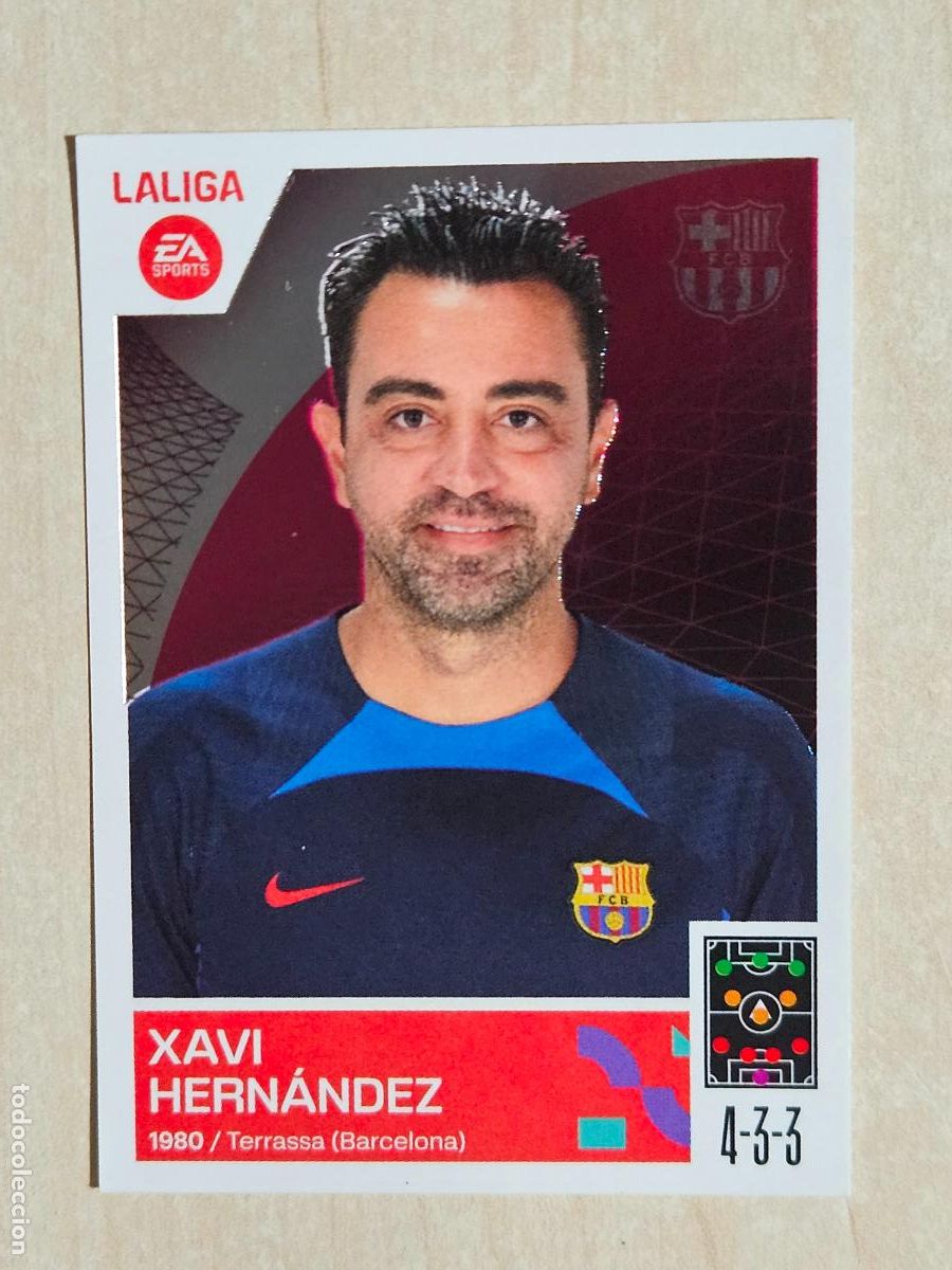 Cromos de F&uacute;tbol: 2 XAVI HERNANDEZ - CROMO - ESTE 2023 2024 - 23 24 - CROMO SIN PEGAR - BARCELONA