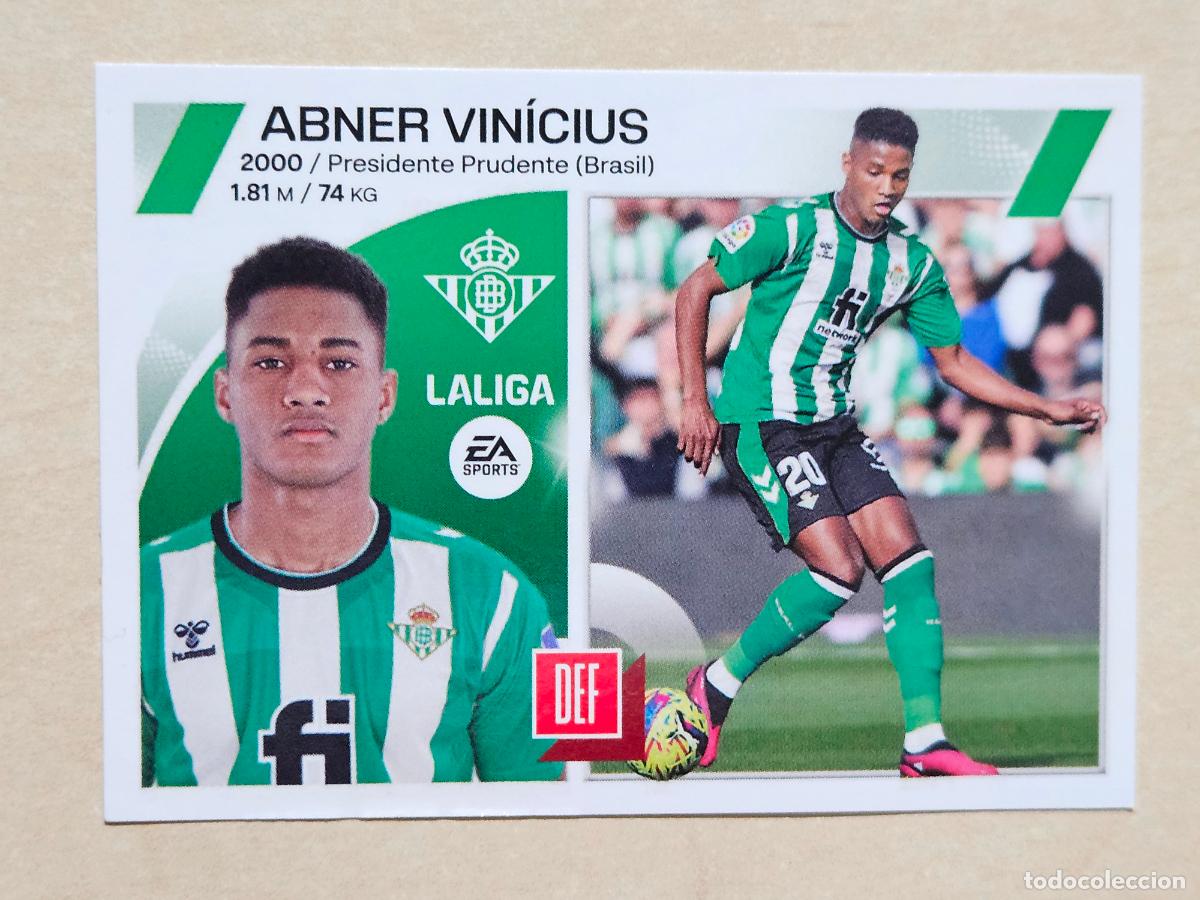 Cromos de F&uacute;tbol: 10 ABNER VINICIUS - CROMO - ESTE 2023 2024 - 23 24 - CROMO SIN PEGAR - REAL BETIS