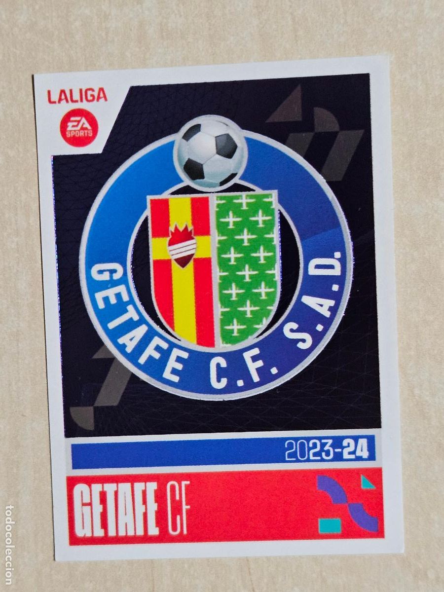 Cromos de F&uacute;tbol: 1 ESCUDO - CROMO - ESTE 2023 2024 - 23 24 - CROMO SIN PEGAR - GETAFE