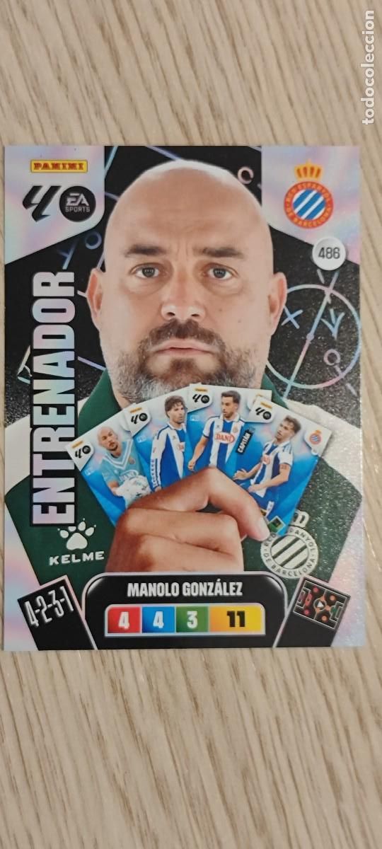 Cromos de Futebol: ADRENALYN XL LA LIGA 25/26 CARD ENTRENADOR MANOLO GONZALEZ ESPA&Ntilde;OL # 486 PANINI