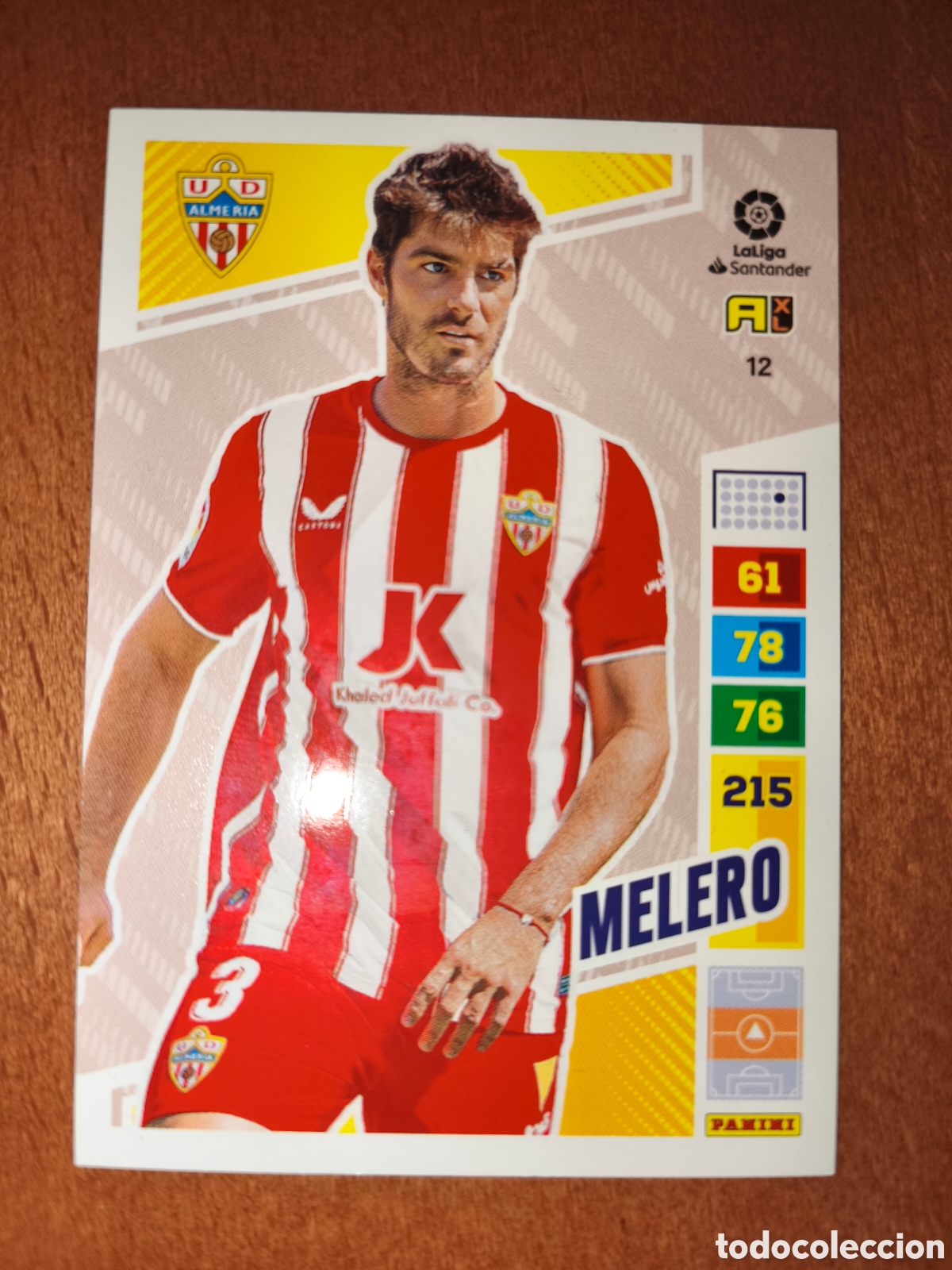 Cromos de F&uacute;tbol: Melero n&deg;12 Adrenalyn XL 22/23 Almer&iacute;a