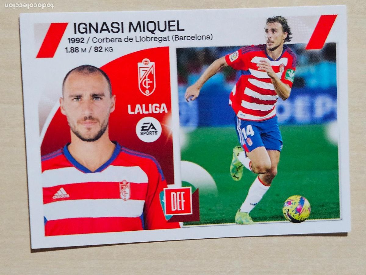 Cromos de F&uacute;tbol: 8 IGNASI MIQUEL - CROMO - ESTE 2023 2024 - 23 24 - CROMO SIN PEGAR - GRANADA