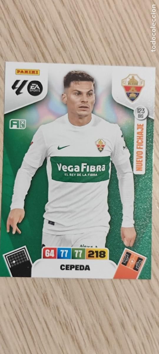 Cromos de F&uacute;tbol: ADRENALYN XL LA LIGA 25/26 CARD NUEVO FICHAJE CEPEDA ELCHE # 123BIS PANINI