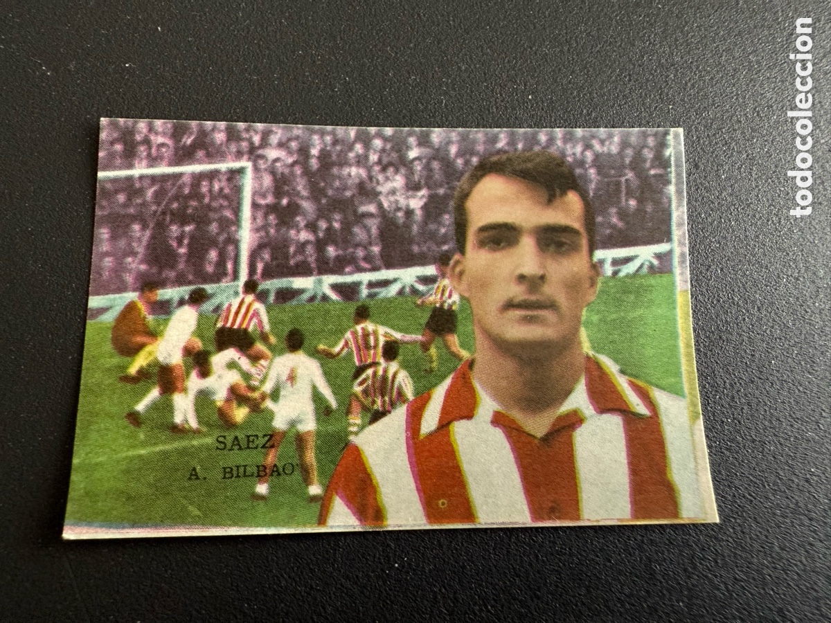 Cromos de F&uacute;tbol: FHER 62 63. S&Aacute;EZ ( At Bilbao). Nunca Pegado
