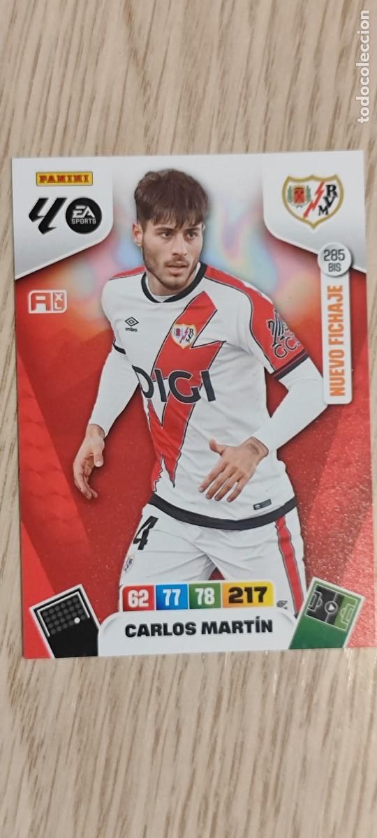 Cromos de F&uacute;tbol: ADRENALYN XL LA LIGA 25/26 CARD NUEVO FICHAJE CARLOS MARTIN RAYO VALLECANO # 285BIS PANINI