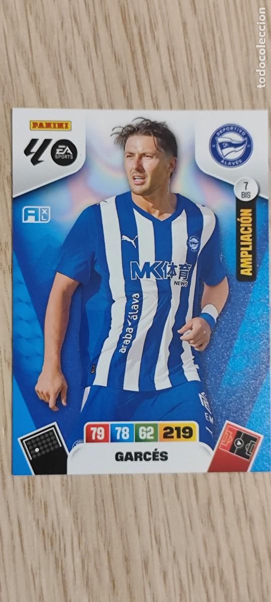 Cromos de F&uacute;tbol: ADRENALYN XL LA LIGA 25/26 CARD AMPLIACION GARCES ALAVES # 7BIS PANINI