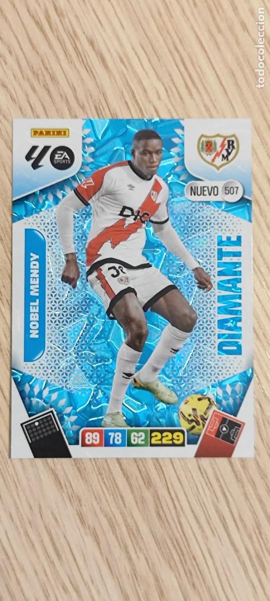 Cromos de F&uacute;tbol: ADRENALYN XL LA LIGA 25/26 CARD DIAMANTE NOBEL MENDY RAYO VALLECANO # 507 PANINI