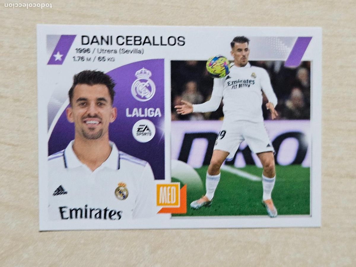 Cromos de F&uacute;tbol: 15 DANI CEBALLOS - CROMO - ESTE 2023 2024 - 23 24 - CROMO SIN PEGAR - REAL MADRID