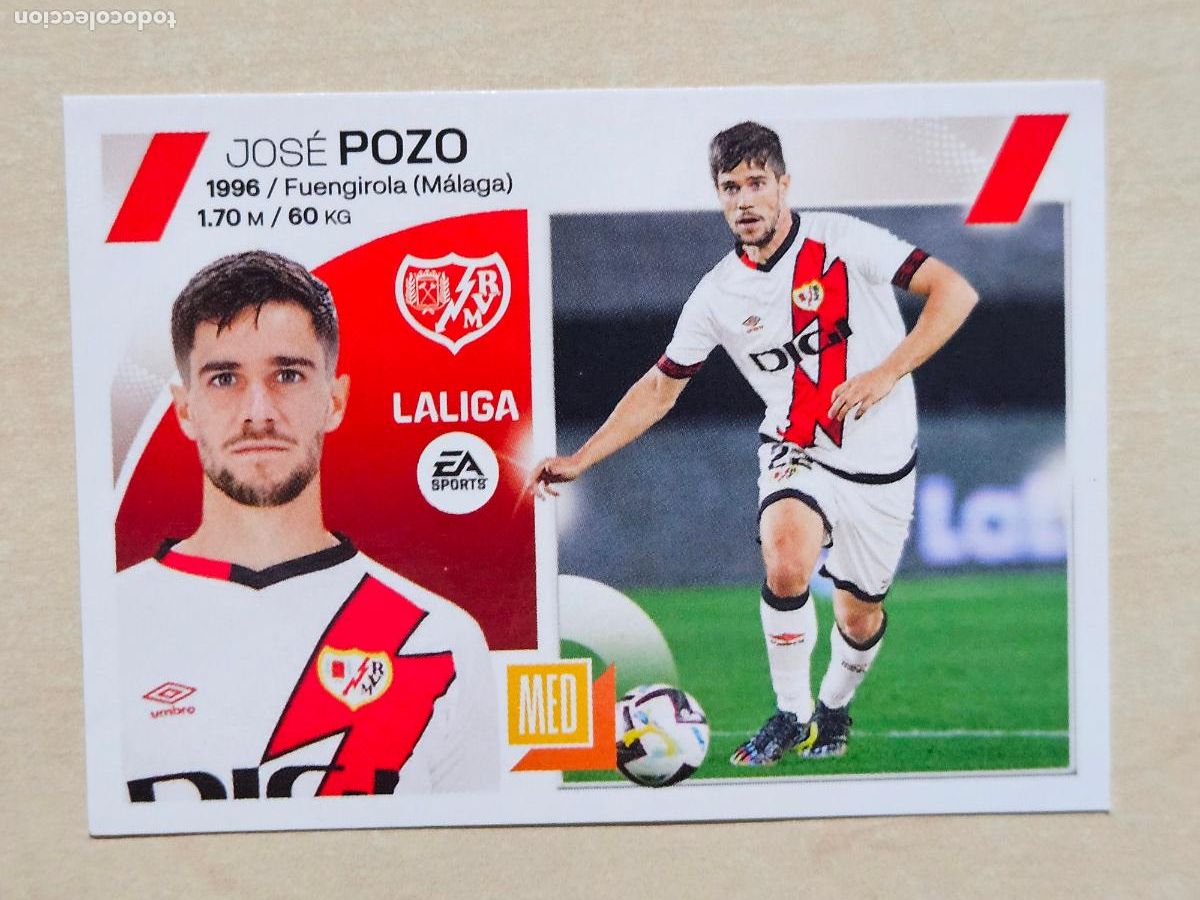Fu&szlig;ball-Sticker: 15 POZO - CROMO - ESTE 2023 2024 - 23 24 - CROMO SIN PEGAR - RAYO VALLECANO
