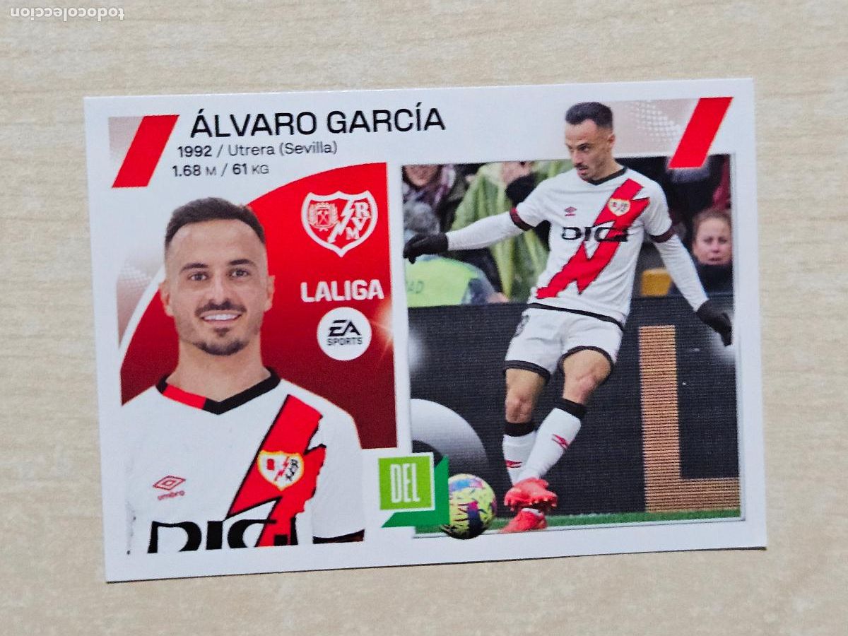 Fu&szlig;ball-Sticker: 18 ALVARO GARCIA - CROMO - ESTE 2023 2024 - 23 24 - CROMO SIN PEGAR - RAYO VALLECANO