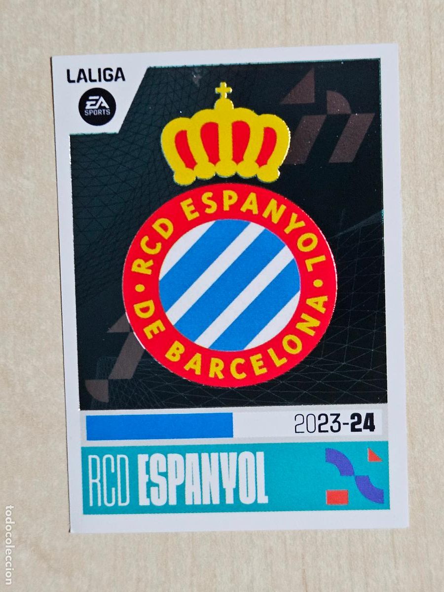 Cromos de F&uacute;tbol: 10 ESCUDO ESPANYOL - CROMO - ESTE 2023 2024 - 23 24 - CROMO SIN PEGAR - 2&ordf; DIVISION
