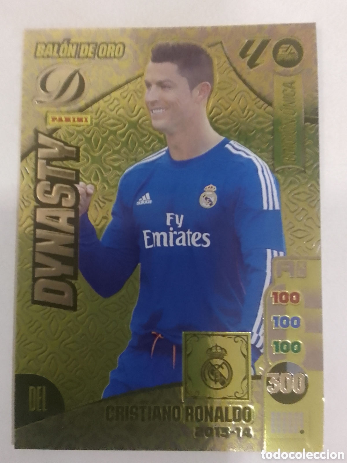 Cromos de F&uacute;tbol: Adrenalyn XL 2024-25 Cristiano Ronaldo &bull; Real Madrid. EDICI&Oacute;N &Uacute;NICA. BAL&Oacute;N DE ORO. DYNASTY.