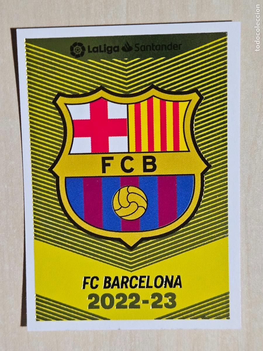 Fu&szlig;ball-Sticker: CROMO N&ordm; 1 ESCUDO - ESTE 2022 23 - 22 23 - CROMO SIN PEGAR - BARCELONA