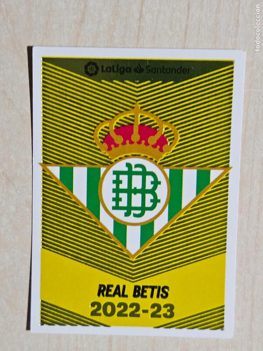 Football Stickers: CROMO N&ordm; 1 ESCUDO - ESTE 2022 23 - 22 23 - CROMO SIN PEGAR - REAL BETIS