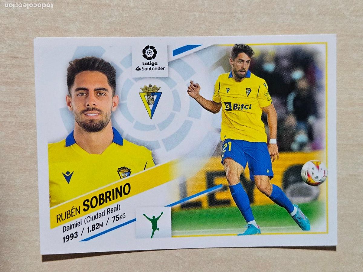 Football Stickers: CROMO N&ordm; 17 SOBRINO - ESTE 2022 23 - 22 23 - CROMO SIN PEGAR - CADIZ