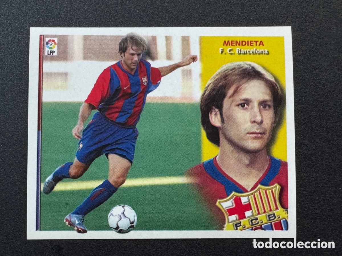Football Stickers: Mendieta Versi&oacute;n 2 Barcelona Liga Este 2002/03