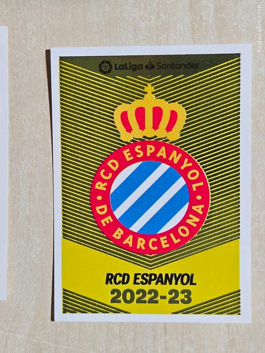 Football Stickers: CROMO N&ordm; 1 ESCUDO - ESTE 2022 23 - 22 23 - CROMO SIN PEGAR - ESPANYOL