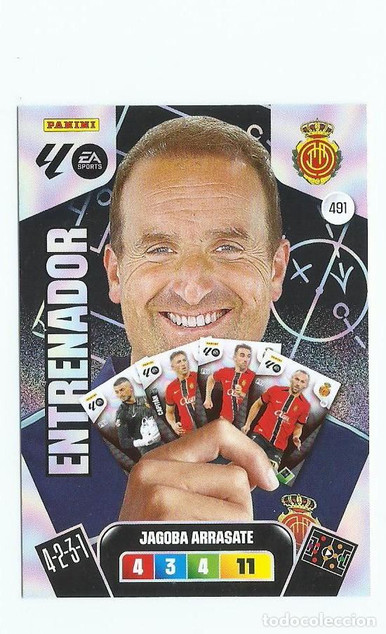 Football Stickers: ADRENALYN 2025/2026 491 ARRASATE MALLORCA &rdquo;&rdquo;&rdquo;ENTRENADOR &rdquo;&rdquo; , NUEVO PERFECTO