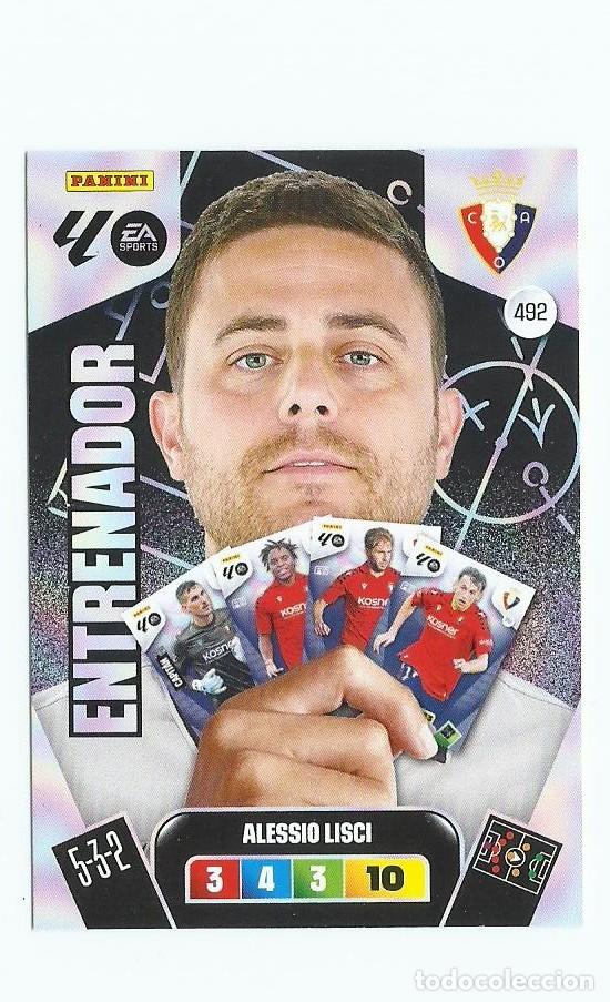 Fu&szlig;ball-Sticker: ADRENALYN 2025/2026 492 LISCI OSASUNA &rdquo;&rdquo;&rdquo;ENTRENADOR &rdquo;&rdquo; , NUEVO PERFECTO