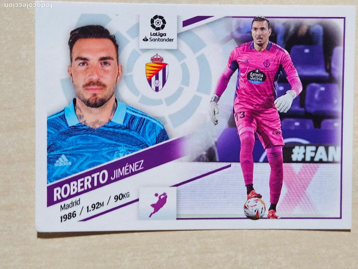 Cartes &agrave; collectionner de Football: CROMO N&ordm; 4 ROBERTO - ESTE 2022 23 - 22 23 - CROMO SIN PEGAR - REAL VALLADOLID