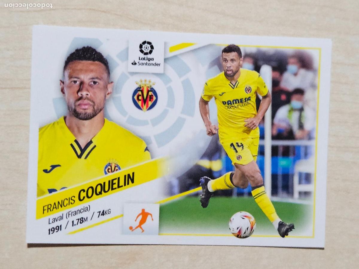 Cartes &agrave; collectionner de Football: CROMO N&ordm; 12 COQUELIN - ESTE 2022 23 - 22 23 - CROMO SIN PEGAR - VILLARREAL