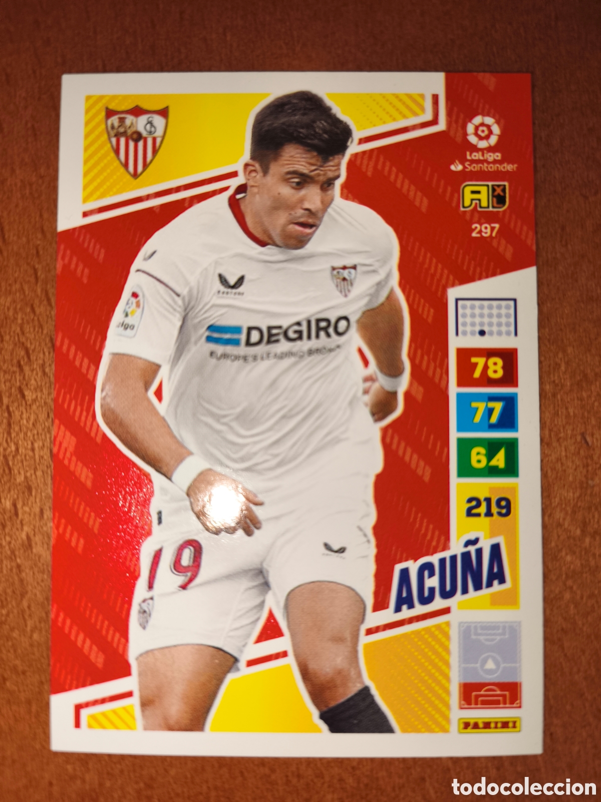 Cromos de F&uacute;tbol: Acu&ntilde;a n&deg;297 Adrenalyn XL 22/23 Sevilla