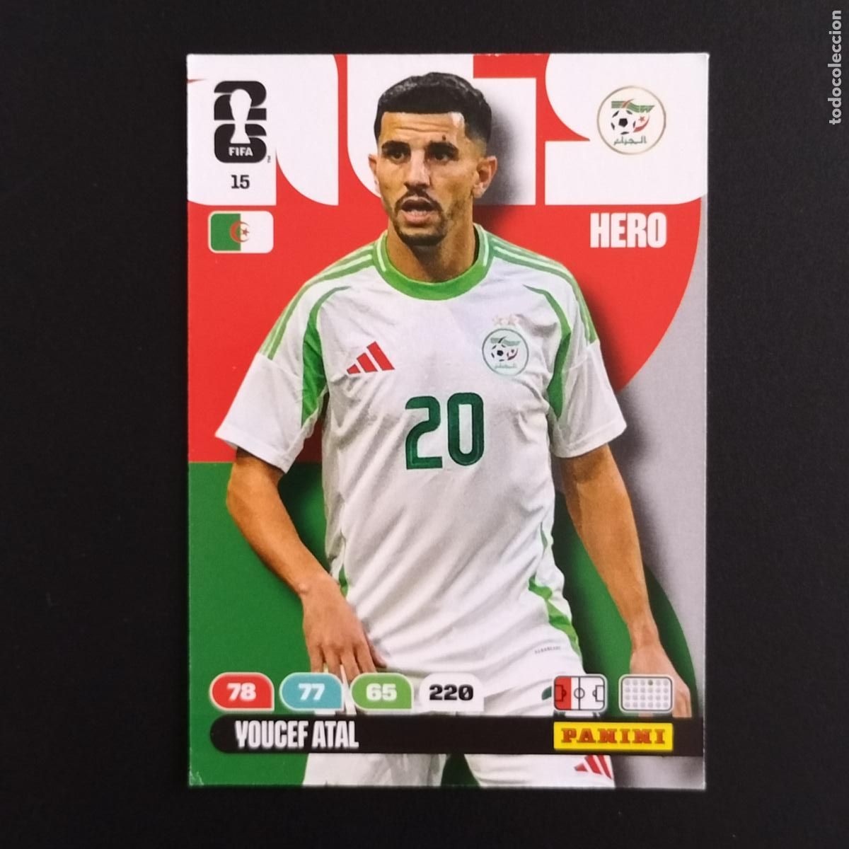 Cromos de F&uacute;tbol: 15 YOUCEF ATAL ARGELIA CROMOS ADRENALYN XL MUNDIAL 26 2026 FIFA WORLD CUP PANINI