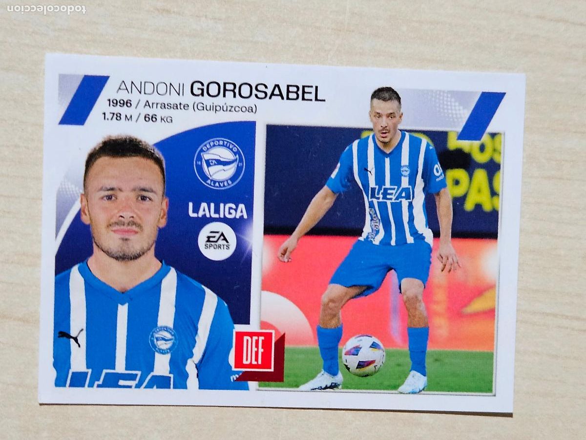 Cromos de Futebol: FICHAJE N&ordm; 28 GOROSABEL - EDICIONES ESTE 2023 24 - SIN PEGAR - ALAVES