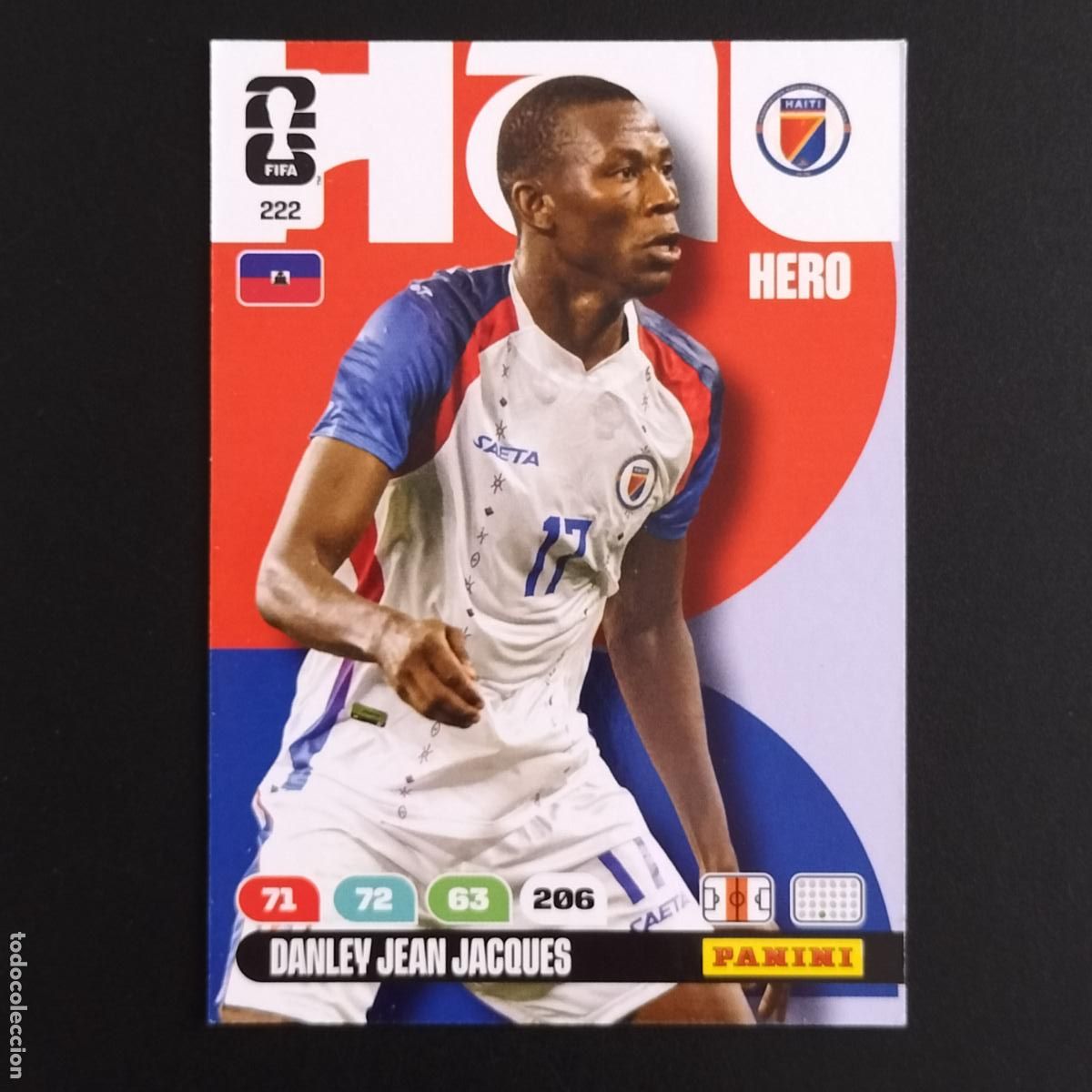 Cromos de F&uacute;tbol: 222 DANLEY JEAN JACQUES HAITI CROMOS ADRENALYN XL MUNDIAL 26 2026 FIFA WORLD CUP PANINI