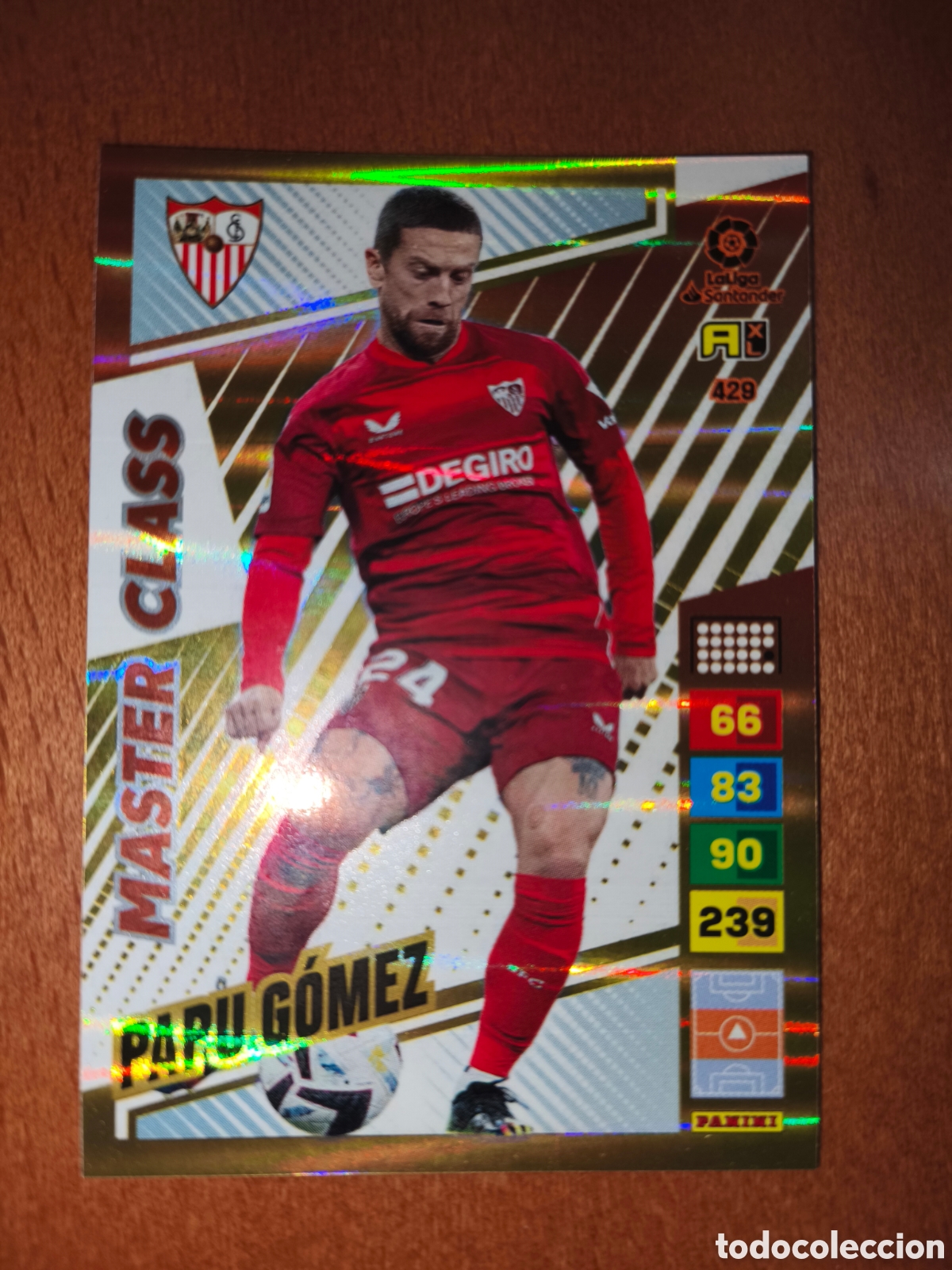 Cromos de F&uacute;tbol: Papu G&oacute;mez MASTER CLASS n&deg;429 Adrenalyn XL 22/23 Sevilla