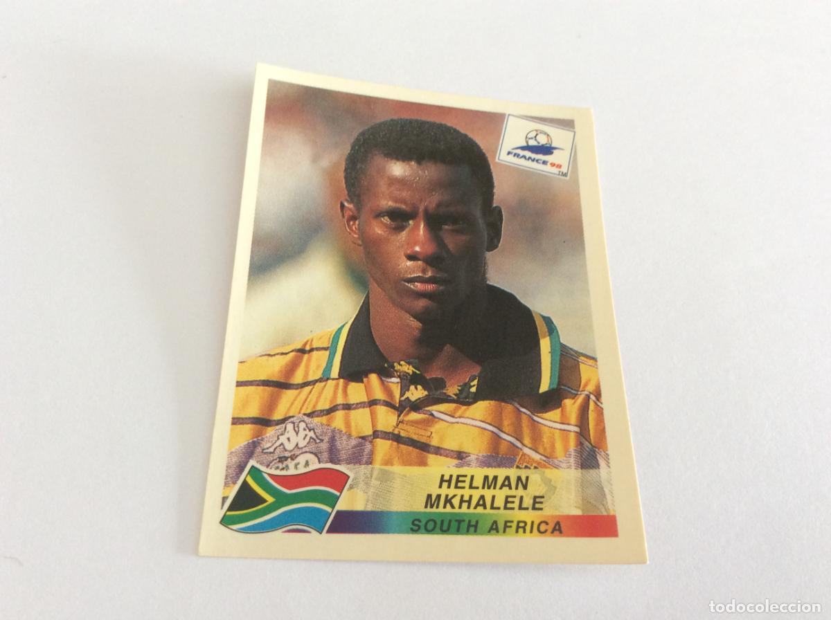 Cromos de F&uacute;tbol: 183 Helman Mikhalele Sud&aacute;frica CROMO STICKER Francia 1998 PANINI