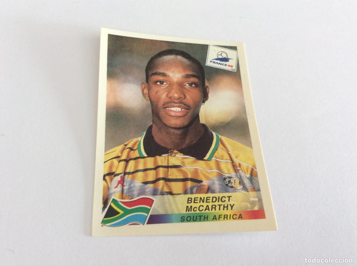 Cromos de F&uacute;tbol: 190 Benedict McCarthy Sud&aacute;frica CROMO STICKER Francia 1998 PANINI
