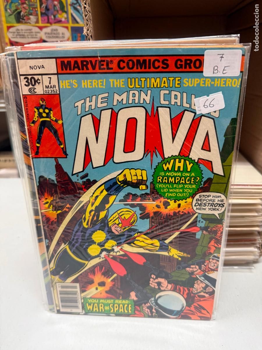 Cromos de F&uacute;tbol: NOVA MARVEL COMICS NUMERO 7