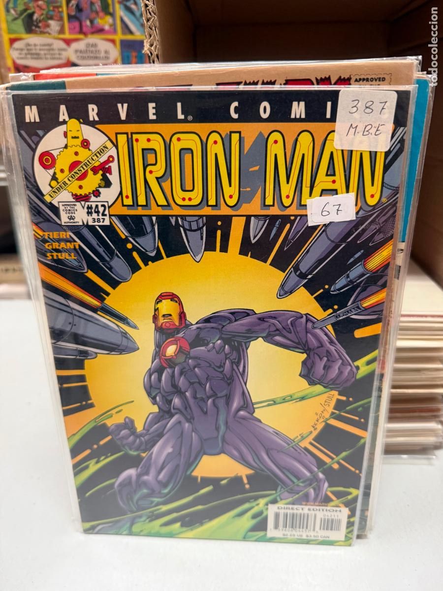 Cromos de f&uacute;tbol: IRON MAN MARVEL COMICS NUMERO 387 - Foto 1
