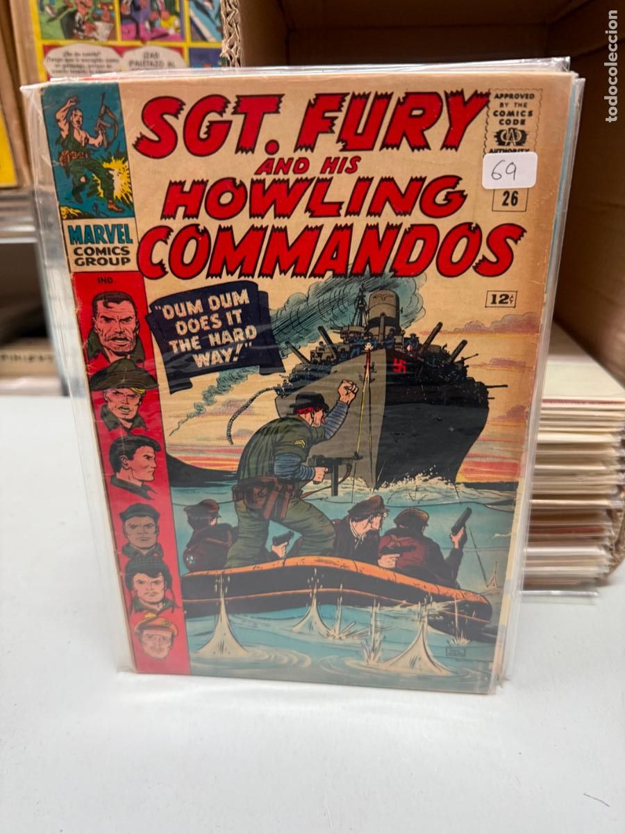 Cromos de F&uacute;tbol: SGT. FURY AND IS COMMANDOS MARVEL COMICS NUMERO 26