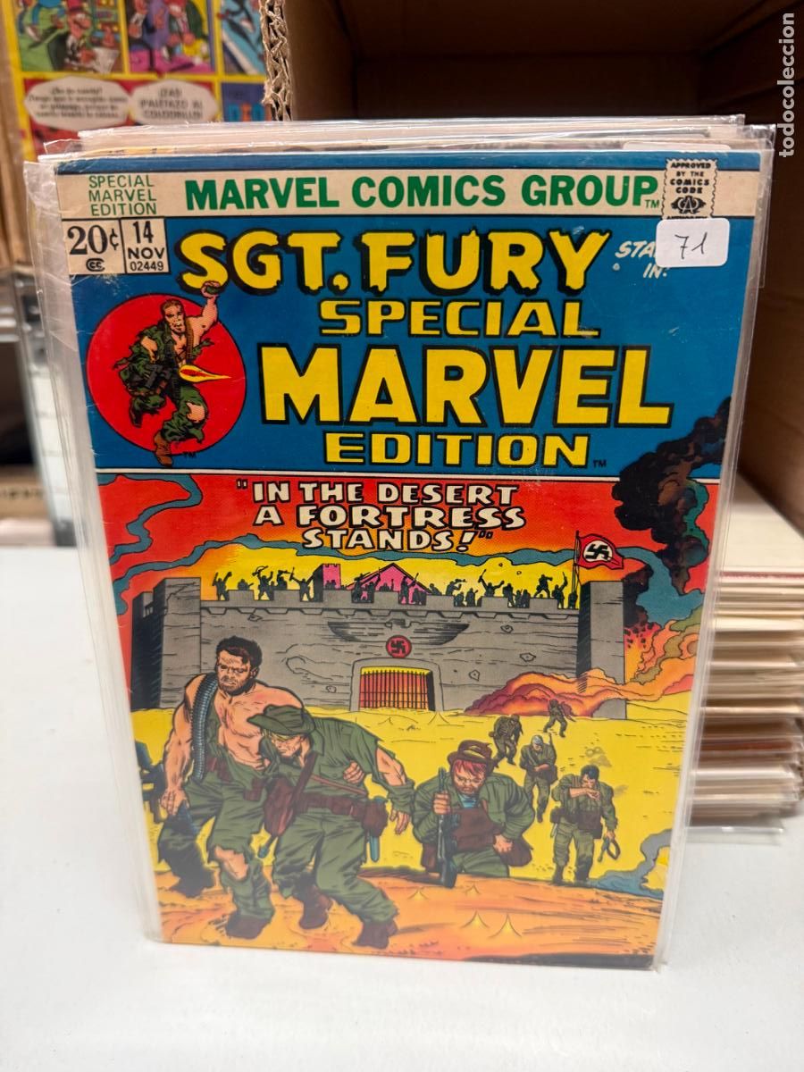 Fu&szlig;ball-Sticker: SGT. FURY SPECIAL MARVEL EDITION MARVEL COMICS NUMERO 14