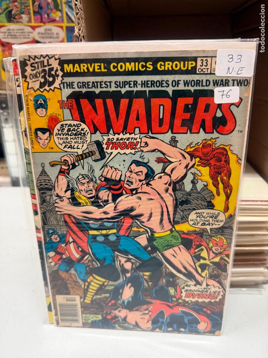 Cromos de F&uacute;tbol: THE INVADERS MARVEL COMIC NUMERO 33